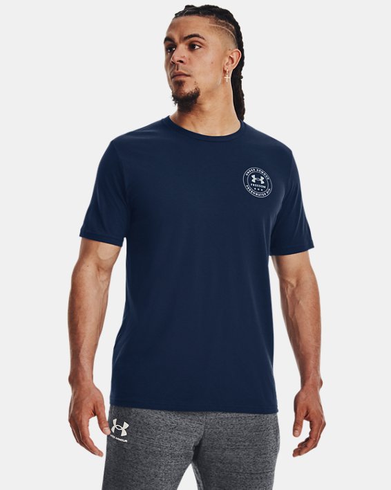 Men's UA Freedom Bass T-Shirt, Blue, pdpMainDesktop image number 1